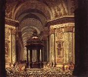 Wilhelm Schubert van Ehrenberg Church Interior oil painting